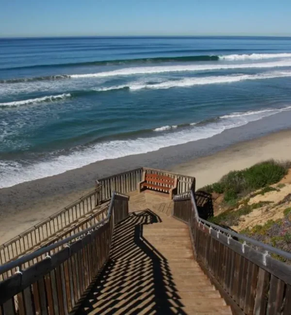 Carlsbad State Beach sunset ocean view